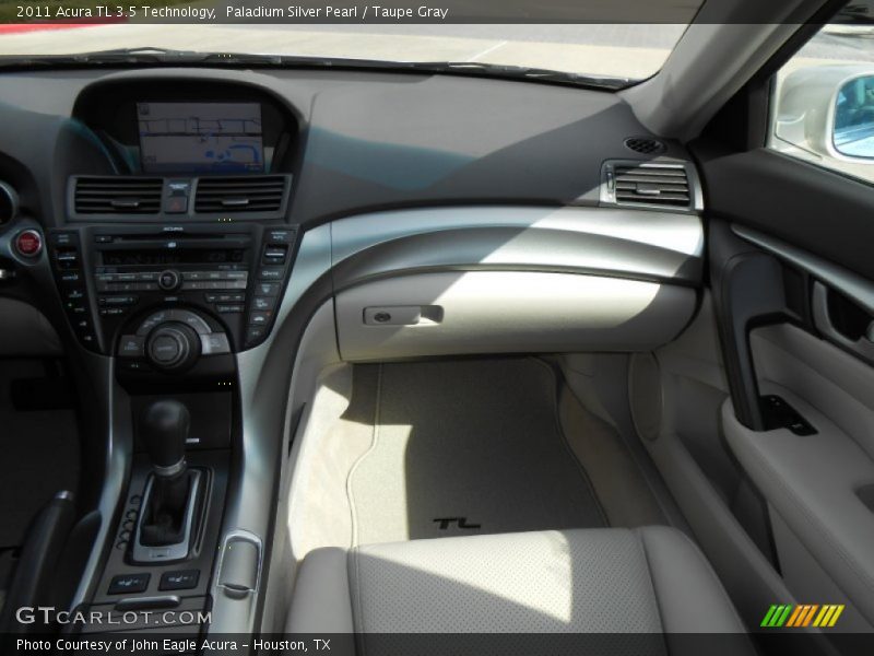 Paladium Silver Pearl / Taupe Gray 2011 Acura TL 3.5 Technology