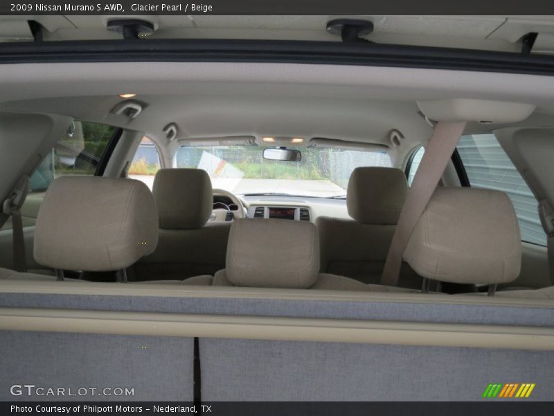 Glacier Pearl / Beige 2009 Nissan Murano S AWD