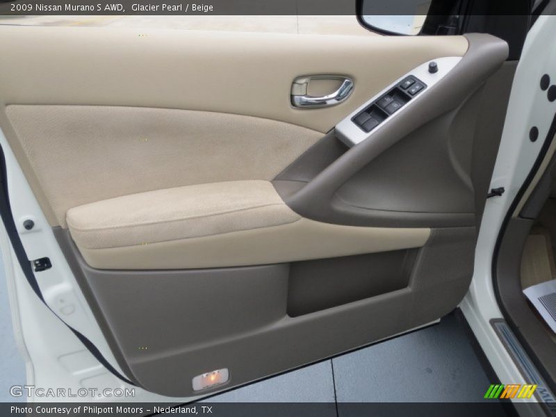 Glacier Pearl / Beige 2009 Nissan Murano S AWD