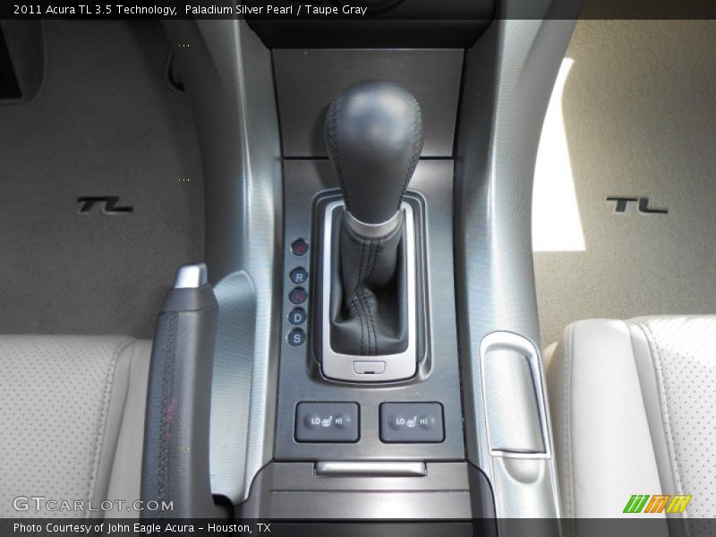 Paladium Silver Pearl / Taupe Gray 2011 Acura TL 3.5 Technology