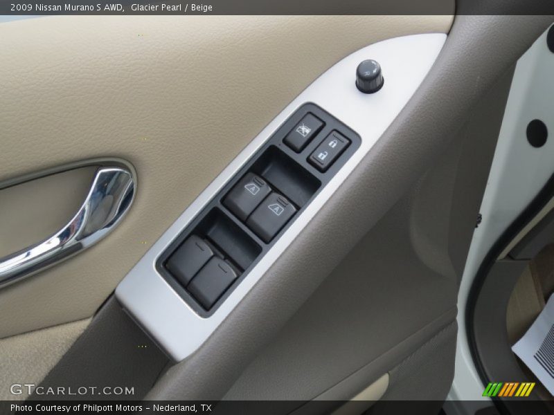 Glacier Pearl / Beige 2009 Nissan Murano S AWD