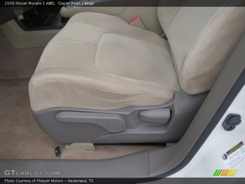 Glacier Pearl / Beige 2009 Nissan Murano S AWD