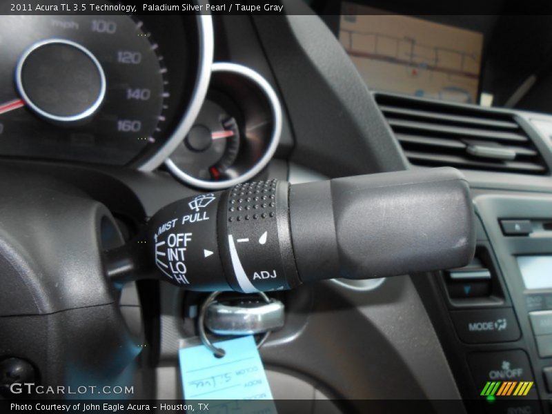 Paladium Silver Pearl / Taupe Gray 2011 Acura TL 3.5 Technology