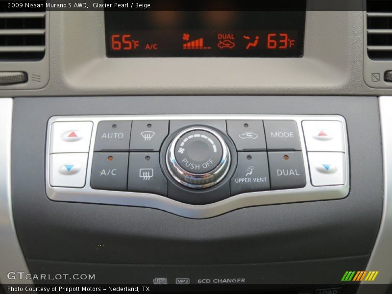 Glacier Pearl / Beige 2009 Nissan Murano S AWD