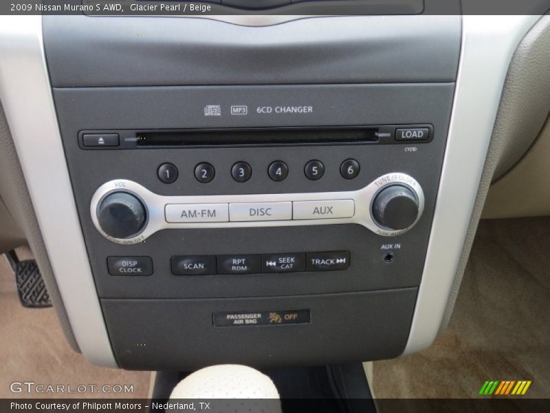 Glacier Pearl / Beige 2009 Nissan Murano S AWD