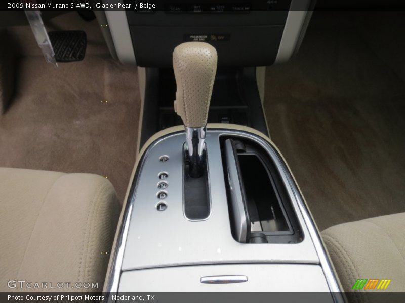 Glacier Pearl / Beige 2009 Nissan Murano S AWD
