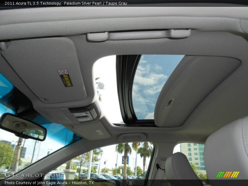 Paladium Silver Pearl / Taupe Gray 2011 Acura TL 3.5 Technology