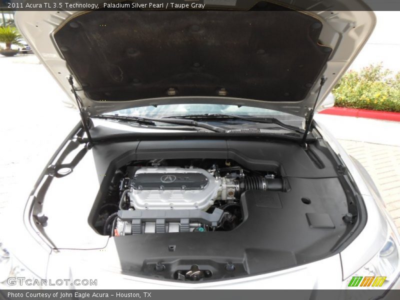 Paladium Silver Pearl / Taupe Gray 2011 Acura TL 3.5 Technology
