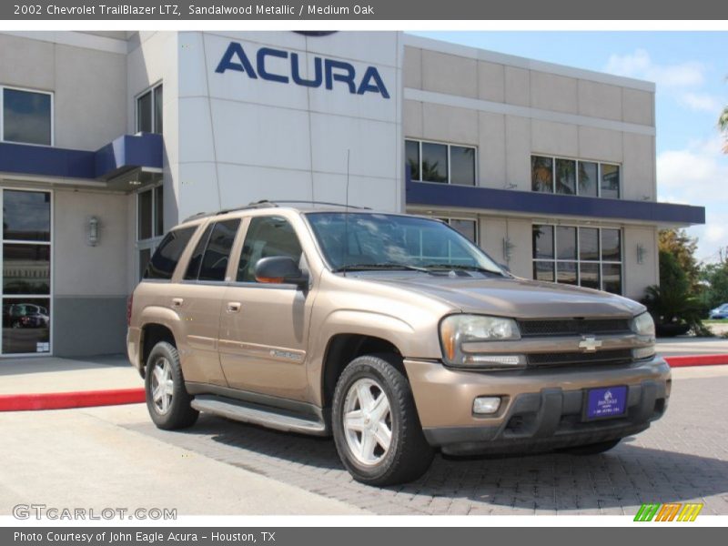 Sandalwood Metallic / Medium Oak 2002 Chevrolet TrailBlazer LTZ