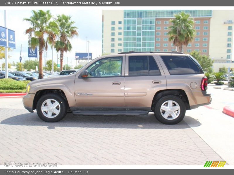 Sandalwood Metallic / Medium Oak 2002 Chevrolet TrailBlazer LTZ