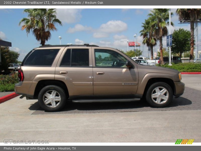 Sandalwood Metallic / Medium Oak 2002 Chevrolet TrailBlazer LTZ