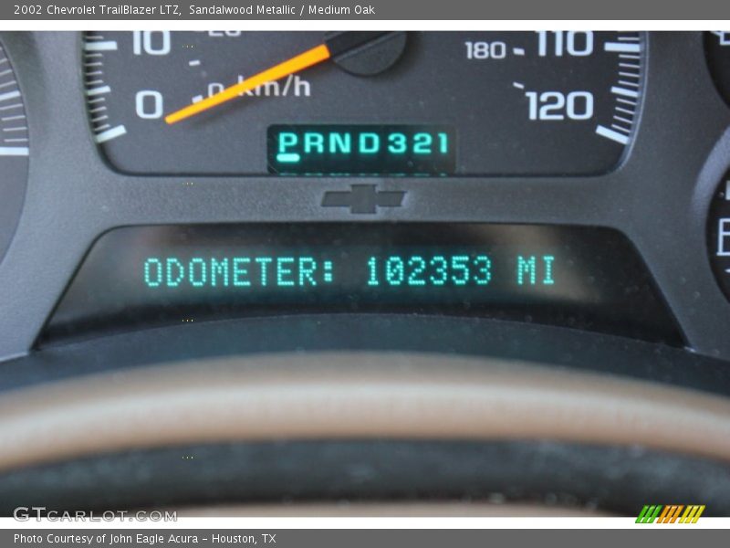 Sandalwood Metallic / Medium Oak 2002 Chevrolet TrailBlazer LTZ