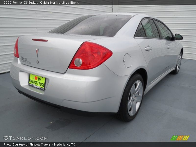 Quicksilver Metallic / Ebony 2009 Pontiac G6 Sedan