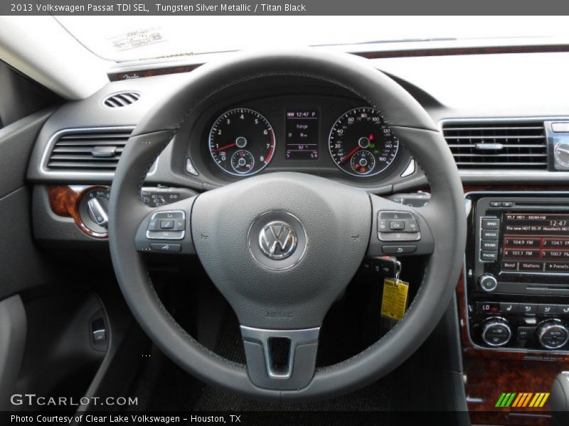 Tungsten Silver Metallic / Titan Black 2013 Volkswagen Passat TDI SEL