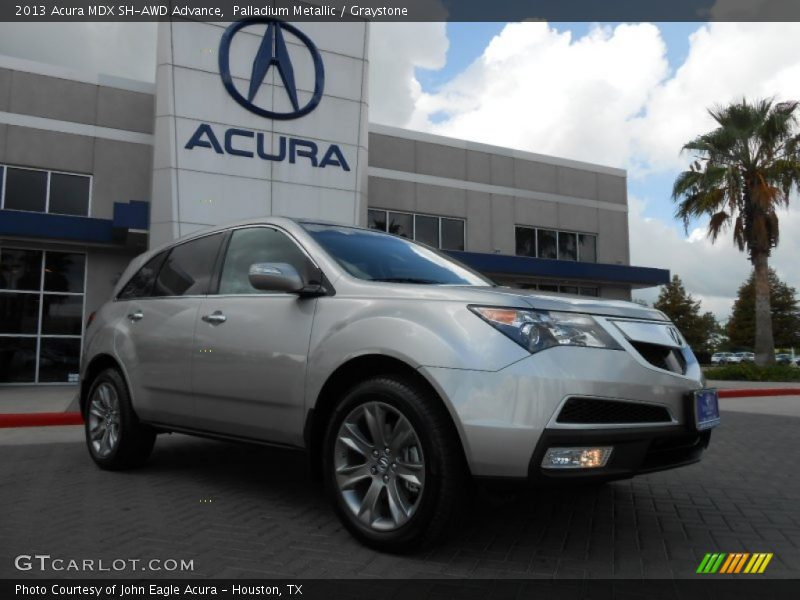 Palladium Metallic / Graystone 2013 Acura MDX SH-AWD Advance