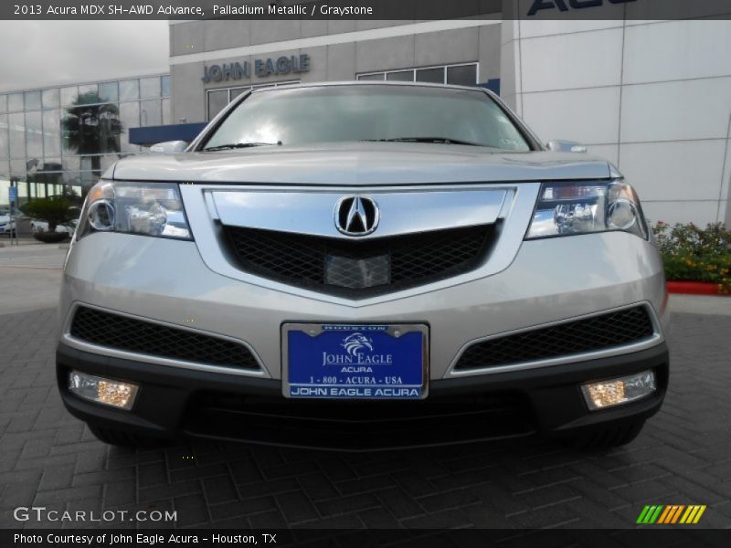 Palladium Metallic / Graystone 2013 Acura MDX SH-AWD Advance