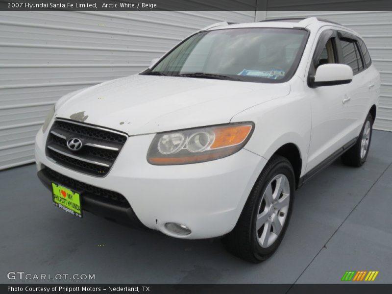 Arctic White / Beige 2007 Hyundai Santa Fe Limited