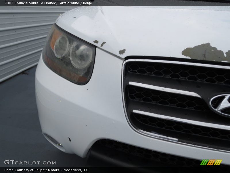 Arctic White / Beige 2007 Hyundai Santa Fe Limited