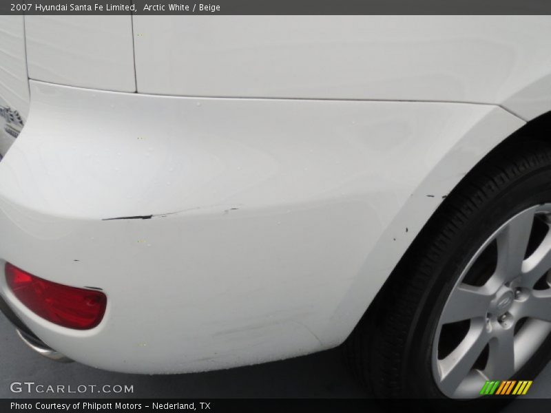 Arctic White / Beige 2007 Hyundai Santa Fe Limited