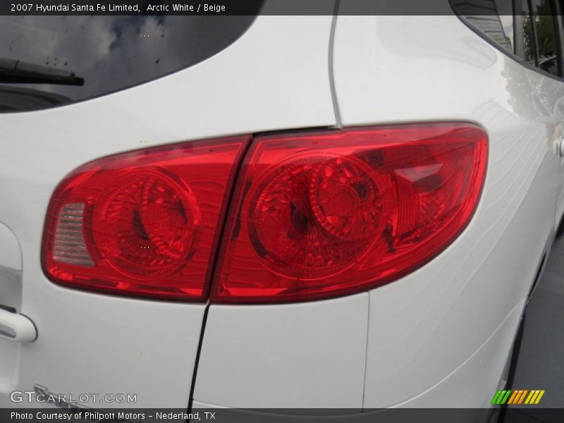 Arctic White / Beige 2007 Hyundai Santa Fe Limited