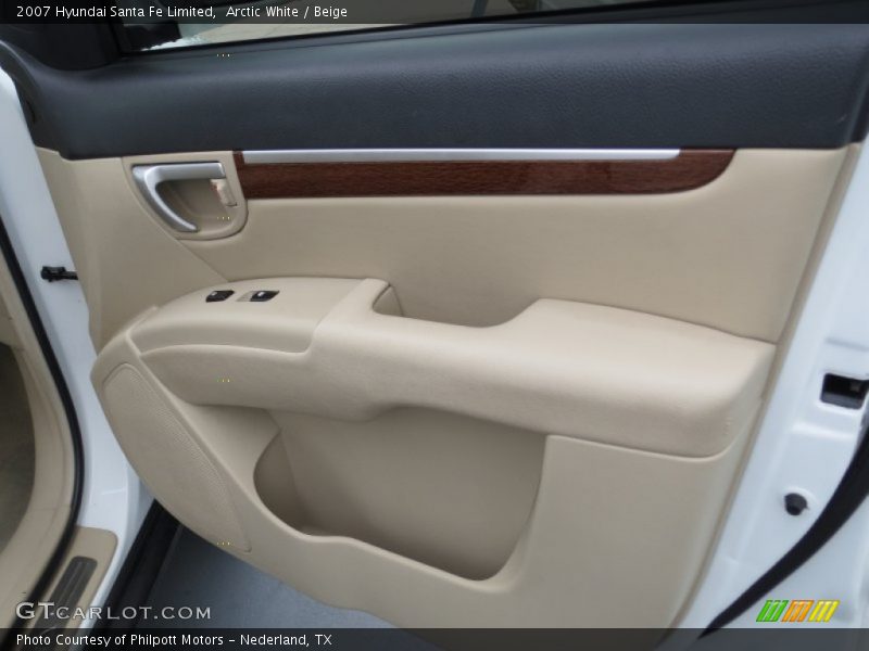 Arctic White / Beige 2007 Hyundai Santa Fe Limited