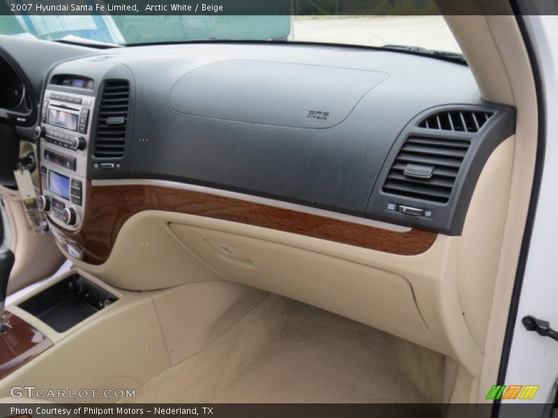Arctic White / Beige 2007 Hyundai Santa Fe Limited