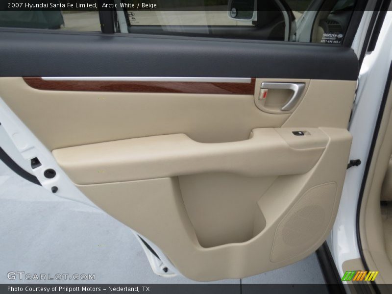 Arctic White / Beige 2007 Hyundai Santa Fe Limited