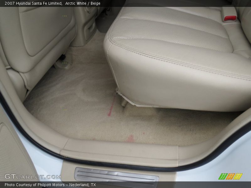 Arctic White / Beige 2007 Hyundai Santa Fe Limited