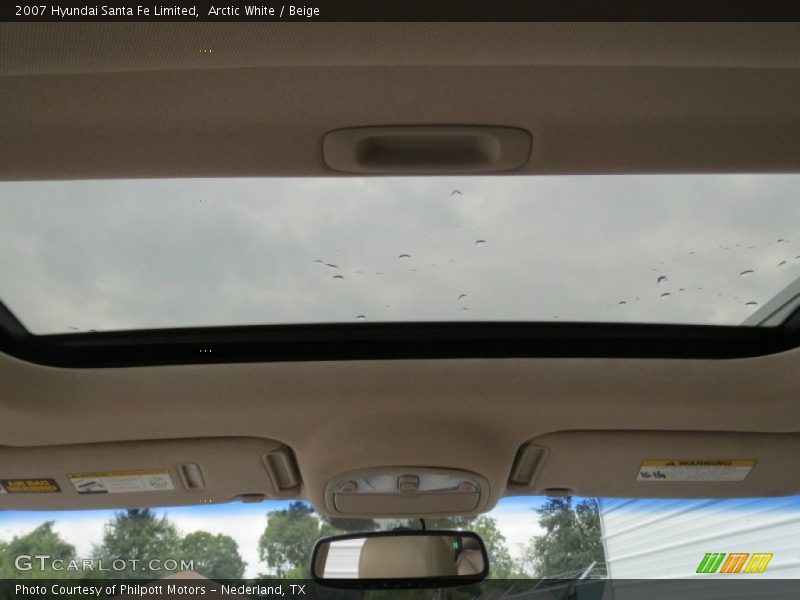 Arctic White / Beige 2007 Hyundai Santa Fe Limited