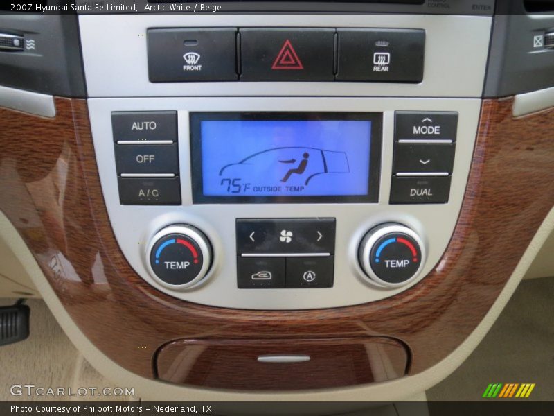 Arctic White / Beige 2007 Hyundai Santa Fe Limited