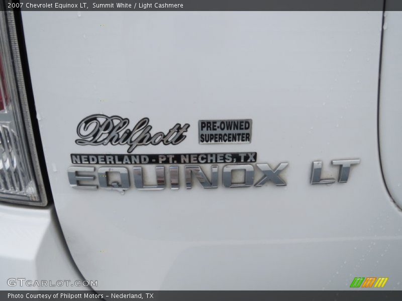 Summit White / Light Cashmere 2007 Chevrolet Equinox LT