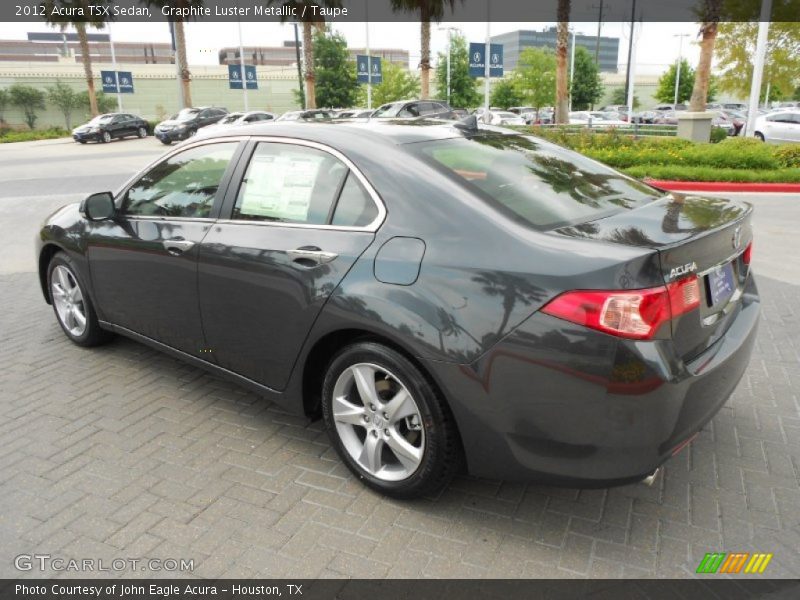 Graphite Luster Metallic / Taupe 2012 Acura TSX Sedan