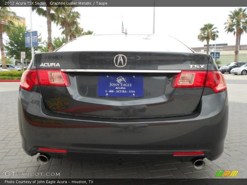 Graphite Luster Metallic / Taupe 2012 Acura TSX Sedan