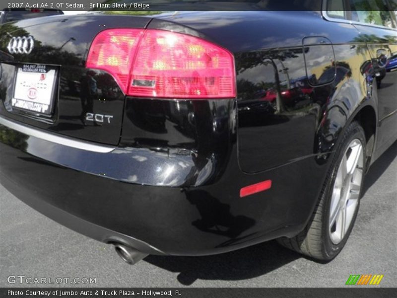 Brilliant Black / Beige 2007 Audi A4 2.0T Sedan