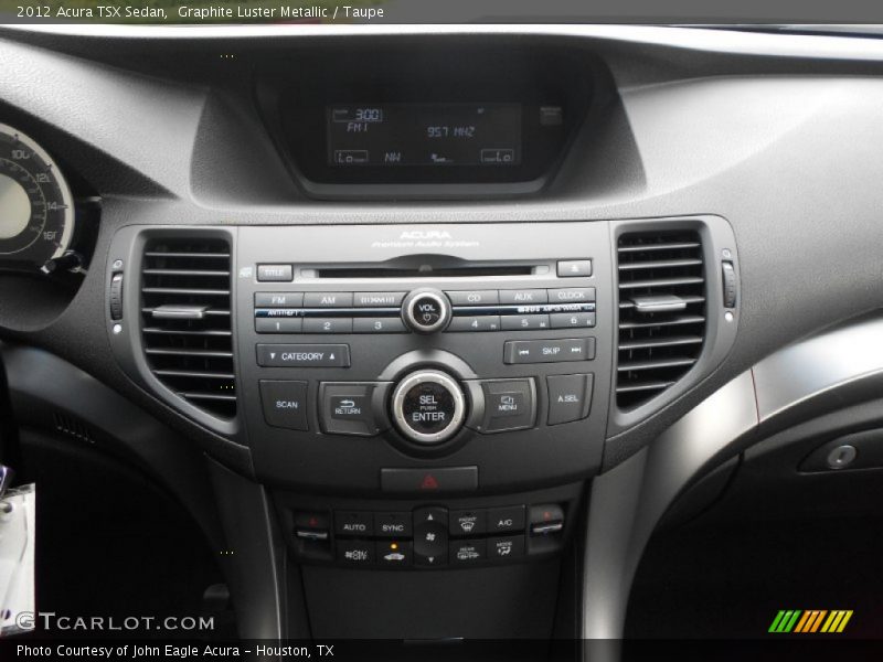 Graphite Luster Metallic / Taupe 2012 Acura TSX Sedan