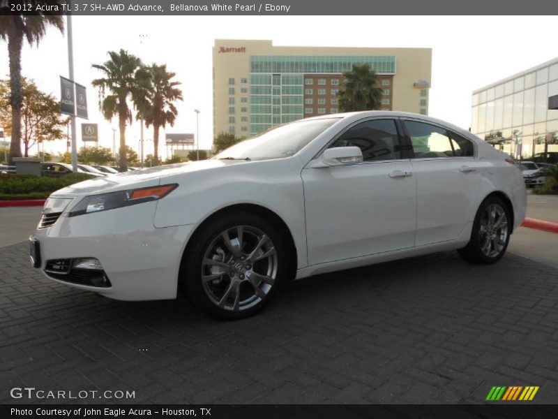 Bellanova White Pearl / Ebony 2012 Acura TL 3.7 SH-AWD Advance