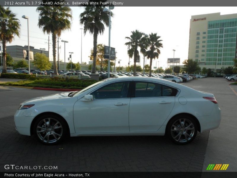 Bellanova White Pearl / Ebony 2012 Acura TL 3.7 SH-AWD Advance