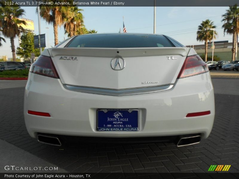 Bellanova White Pearl / Ebony 2012 Acura TL 3.7 SH-AWD Advance