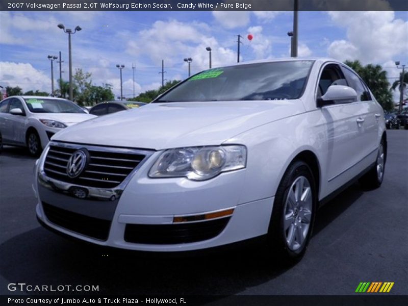 Candy White / Pure Beige 2007 Volkswagen Passat 2.0T Wolfsburg Edition Sedan