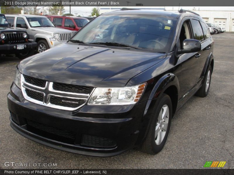 Brilliant Black Crystal Pearl / Black 2011 Dodge Journey Mainstreet