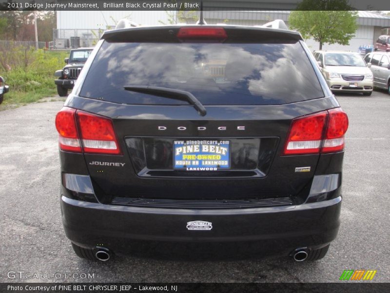 Brilliant Black Crystal Pearl / Black 2011 Dodge Journey Mainstreet