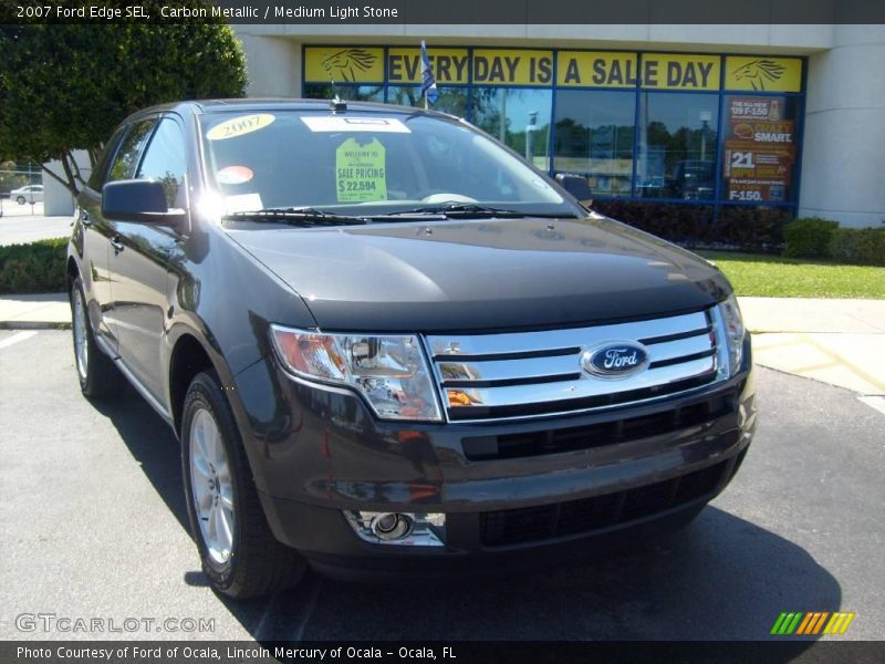 Carbon Metallic / Medium Light Stone 2007 Ford Edge SEL