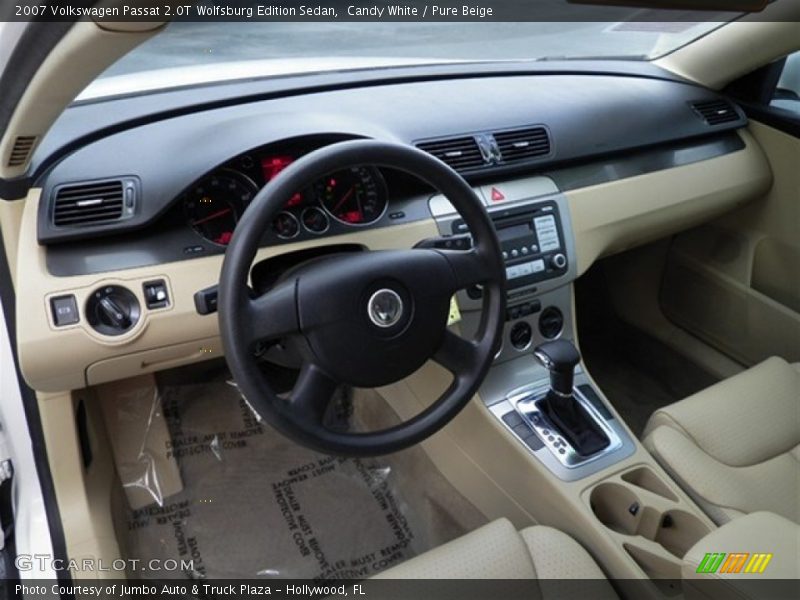 Candy White / Pure Beige 2007 Volkswagen Passat 2.0T Wolfsburg Edition Sedan