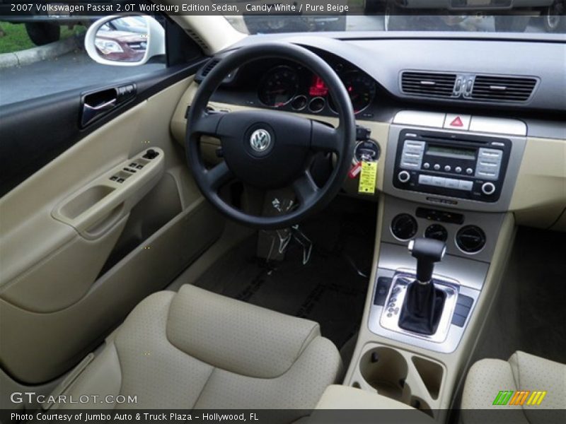 Candy White / Pure Beige 2007 Volkswagen Passat 2.0T Wolfsburg Edition Sedan
