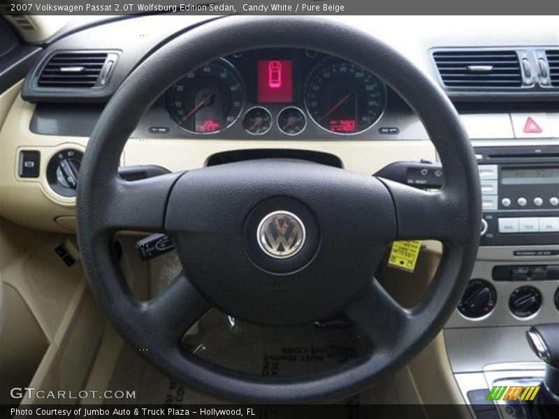 Candy White / Pure Beige 2007 Volkswagen Passat 2.0T Wolfsburg Edition Sedan
