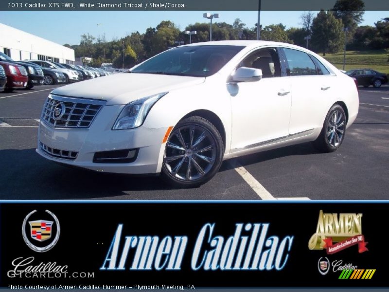 White Diamond Tricoat / Shale/Cocoa 2013 Cadillac XTS FWD