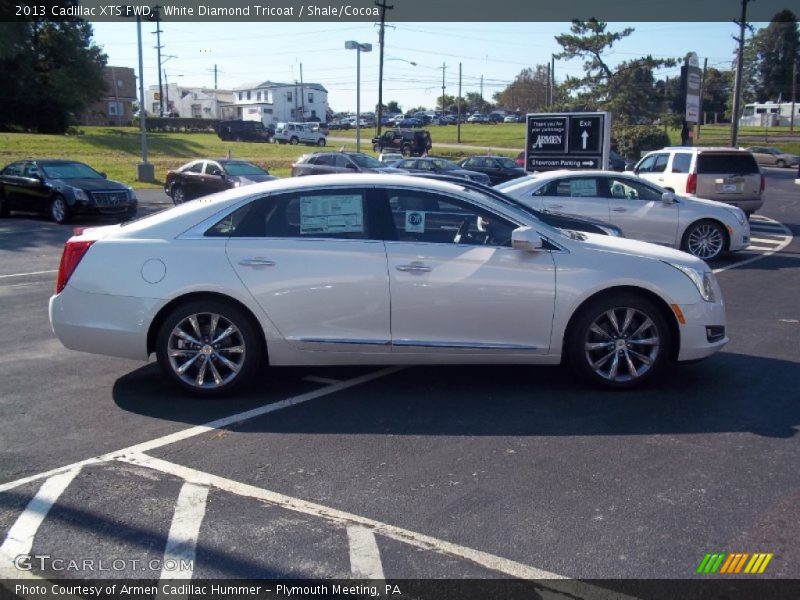White Diamond Tricoat / Shale/Cocoa 2013 Cadillac XTS FWD