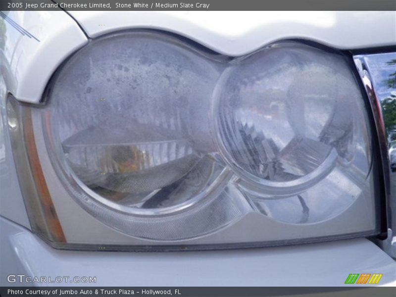 Stone White / Medium Slate Gray 2005 Jeep Grand Cherokee Limited