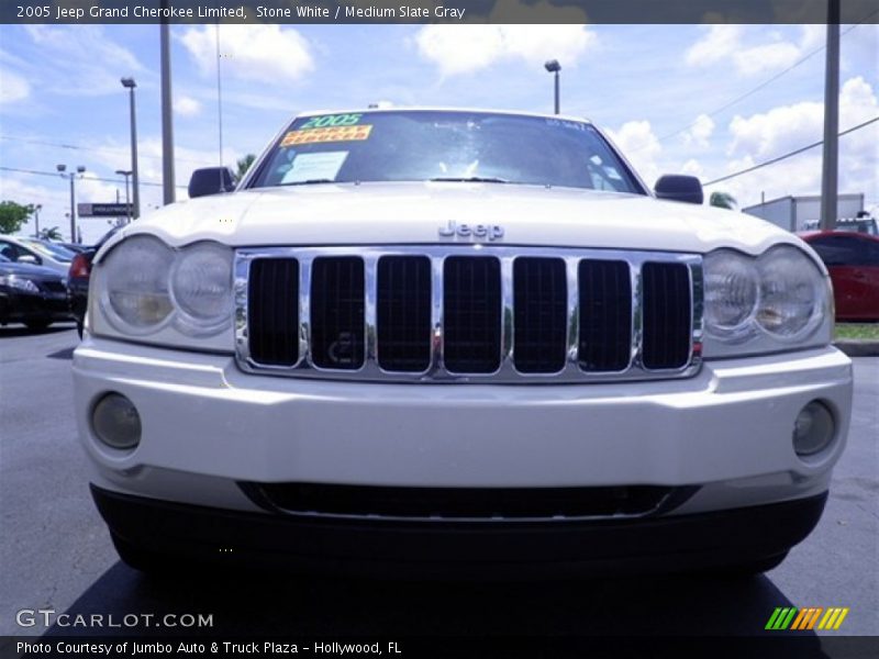 Stone White / Medium Slate Gray 2005 Jeep Grand Cherokee Limited