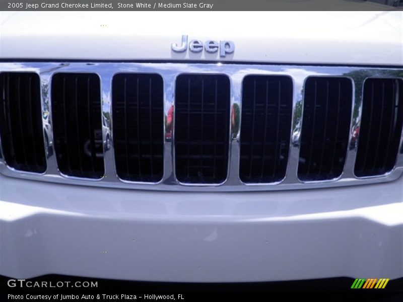 Stone White / Medium Slate Gray 2005 Jeep Grand Cherokee Limited